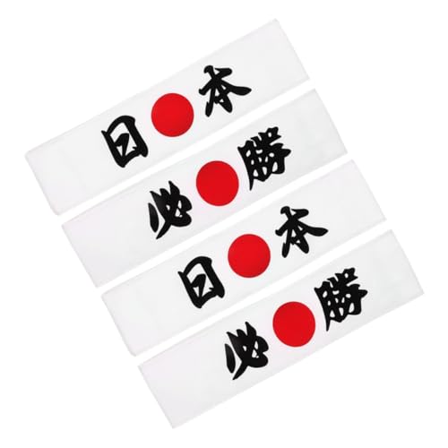 HEMOTON 8 Stück Verstellbares Ninja Stirnband mit Einzigartigem Karate Print für Erwachsene Atmungsaktiv Vielseitig für Sport Kochen Cosplay und Themenpartys von HEMOTON