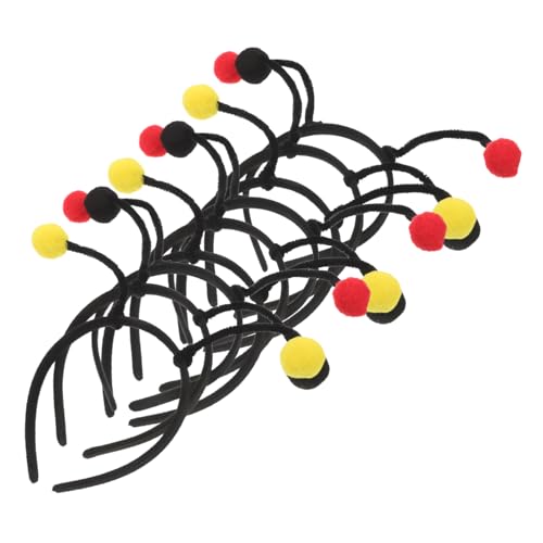 HEMOTON 9 Stück Kinderhaarband Ameisenantenne Stirnband Pompom Antennen Stirnband Maskerade Party Stirnbänder Mädchen Cartoon Haarbänder Haarschmuck Haarband Stirnbänder Für Mädchen Stoff von HEMOTON