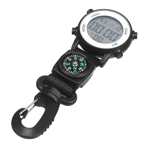 HEMOTON Armband Taschenuhr für Outdoor Uhr mit Karabiner Multifunktionale Elektronik für Herren und Jugendliche für Reisen und Sport HEMOTON Armband Taschenuhr für Outdoor Uhr mit Karabiner Multifunktionale Elektronik für Herren und Jugendliche für Reisen und Sport von HEMOTON