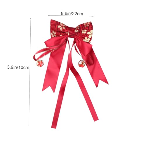 HEMOTON Chinesischer Stil Haarschleifen Haarspange mit Schleifenform Langlebiger Haarnadel für Mädchen Chinesischer Kopfschmuck Festliches Accessoire für Lunar Year Dekorationen und von HEMOTON