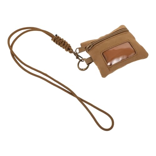 HEMOTON Schmale Geldbörse Mit Reißverschluss Für Herren Kleine Tasche Zum Wandern Fahrrad-geldbörse Mit Ausweishülle Sandsack Für Rucksack von HEMOTON