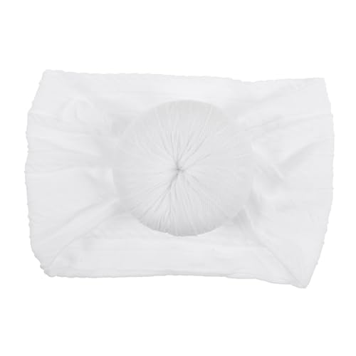 HEMOTON Knotenkopftuch für Neugeborene Elastisches Stirnband mit Donut Design Modisches Haarschmuck für Babys Kopftuch Elastischem Stoff Anpassbar für Kleinkinder von HEMOTON