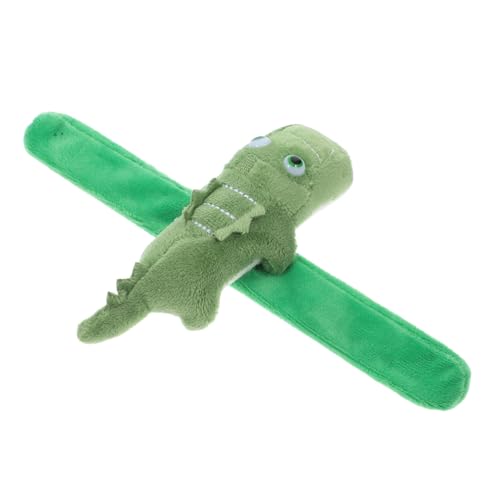 HEMOTON Niedliches Krokodil Plüsch Slap Bracelet mit Baumwollfüllung Praktisches Party armband für Kindergeburtstag Einfach Anlegbar Lebensechte Tierform von HEMOTON