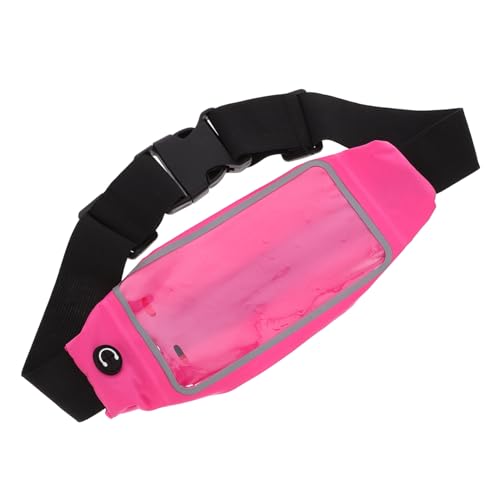 HEMOTON Pack Lauf-Touchscreen-Hüfttasche Gürtel Laufen Korsett elastischer Taillengürtel Gürtel Frauen joggingtasche laufgürtel tragbare Lauftasche Gürteltasche für den Sport Nylon Rosa von HEMOTON