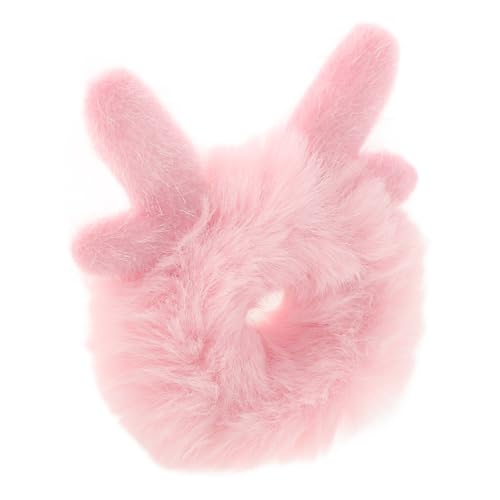 HEMOTON Plüsch-haar-ringe Für Mädchen Flauschige Fellknäuel Haargummis Elastische Pferdeschwanzhalter Zarte Haarschmuck Accessoires Pelzige Haarbänder von HEMOTON