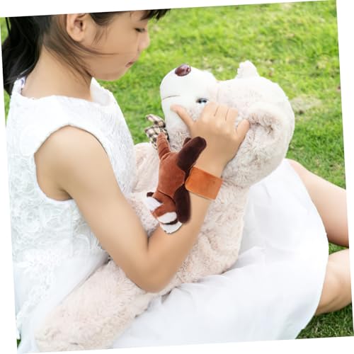 HEMOTON Plüsch Slap Armband Kleiner Waschbär Handgelenkband Kuscheltier Liebe Party Leicht Snap Bracelet für Mädchen von HEMOTON