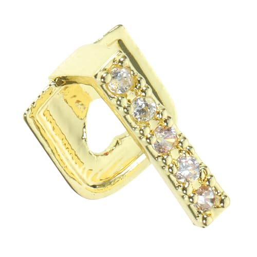 HEMOTON Rhinestone Hip hop Style Teeth Grill Stabile Komfortable Zähneabdeckung für Männer und Frauen Glänzender Schmuck für Kostümparty Rapper accessoire von HEMOTON