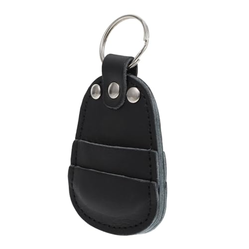 HEMOTON Tasche für Gitarrenpicks schwarzer Behälter Brieftasche Guitar Pick Holder Gitarrenplektrenhalter Schwarze Handtasche Geldbörsen Speicherhalter Plektrumhalter für Gitarre Lagerung von HEMOTON