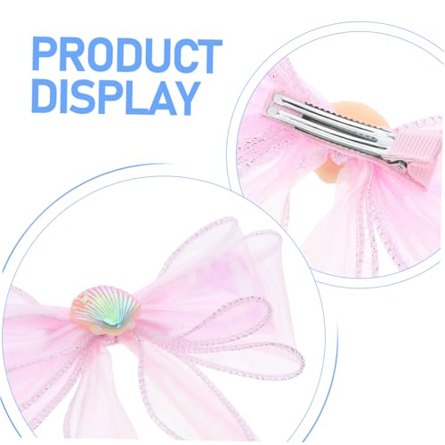 HEMOTON Teiliges Schmuckset Meerjungfrau Prinzessin mit Perlenarmband Muschel Halskette Ring und Ohrclips für Mädchen Rollenspiel Party Zubehör Hautfreundlich und Leicht von HEMOTON