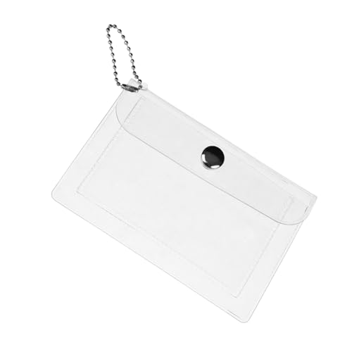 HEMOTON Kleiner Münzbörse mit Schlüsselanhänger Transparentes Design Praktische Geldbörse für Damen für Schlüssel und Kleingeld Tragbar für Unterwegs von HEMOTON