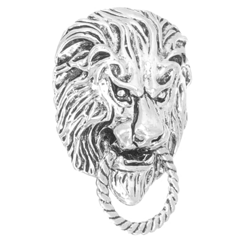HEMOTON Vintage Lion Brosche Anstecknadel aus Hochwertiger Modisches Herren Schmuckaccessoire für Anzug Hemd Mantel Langlebig und Stilvoll für Kleidung und Kragen von HEMOTON