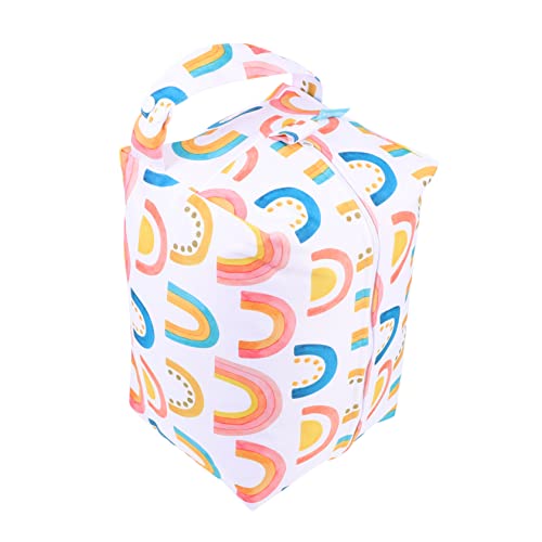HEMOTON Wickeltasche Babywindel Gemusterte Tasche wasserdichte Windeltasche -Kinderwagen Rucksack Wickeltasche Reisepacktaschen Windelrucksack Wasserdichtes Pul-Tuch Colorful von HEMOTON