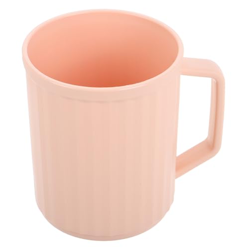 HEMOTON Zahnbürstenhalter Aus Kunststoff Unzerbrechlicher Becher Mit Griff Für Reise Badezimmerbecher Mit Geräumiger Aufbewahrung Für Mehrere Zahnbürsten Und Zahnpasta von HEMOTON