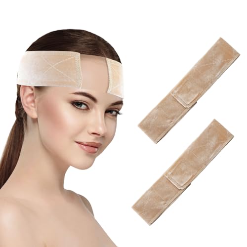 HENGBIRD 2 Stück Elastisches Perückengriff, Nahtlose Stirnband für Perücken Verstellbare Elastisches Perückenband Perücken Zubehör Wig Band Weich Spitzen Samt Wig Zubehör für Perücke Sport Yoga von HENGBIRD