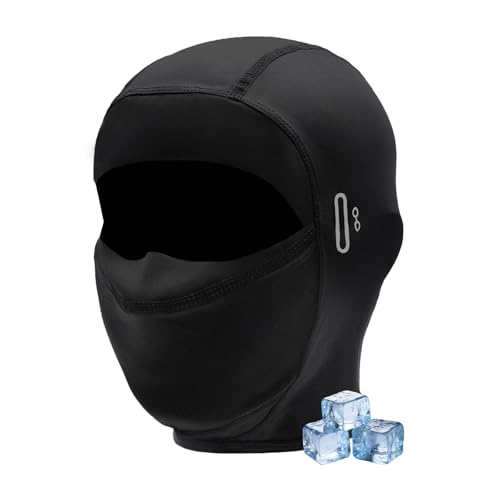 HENGBIRD Eisfasen Anti Rutsch Sturmhaube Unisex, Atmungsaktives UV-Schutz Material Ideal, Cool Ice-Silk Balaclava Komfortable Hohe Elastizität, für Motorrad Elektromotor und Radfahren geeignet von HENGBIRD