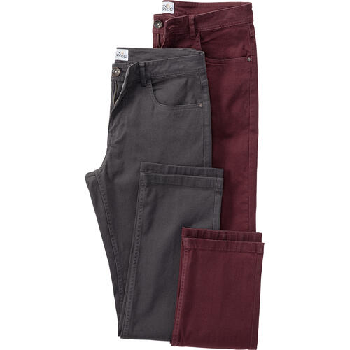 HENSON&HENSON Herren 2er Pack 5-Pocket-Hose von HENSON&HENSON