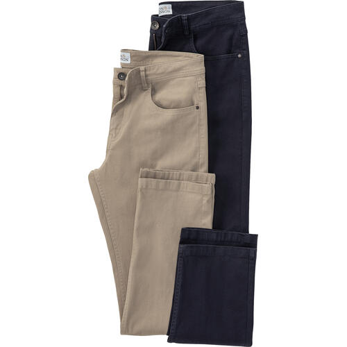 HENSON&HENSON Herren 2er Pack 5-Pocket-Hose von HENSON&HENSON