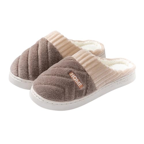 Filzpantoffeln Herren, Winter Warme Plüsch Schuh Leichte rutschfeste Pantoffeln Memoryschaum Urlaub Slipper Gemütlich Weiches Pantoffeln Trendiger Plus Samt Retro Plüschhausschuh Filzpantoffeln Herren, Winter Warme Plüsch Schuh Leichte rutschfeste Pantoffeln Memoryschaum Urlaub Slipper Gemütlich Weiches Pantoffeln Trendiger Plus Samt Retro Plüschhausschuh von HEONSATI