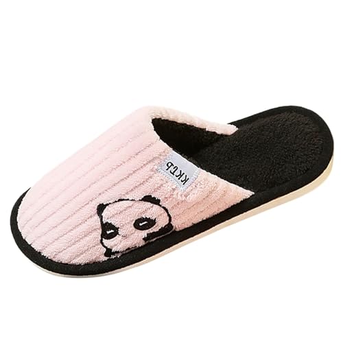 HEONSATI Hausschuhe Damen, Flauschiges Kunstalpaka Plüsch Schuh Plus Samt Retro Plüschhausschuh Winter Warme Pantoffeln Trendiger Unisex Urlaub Slipper Indoor Outdoor Weicherpantoffeln von HEONSATI