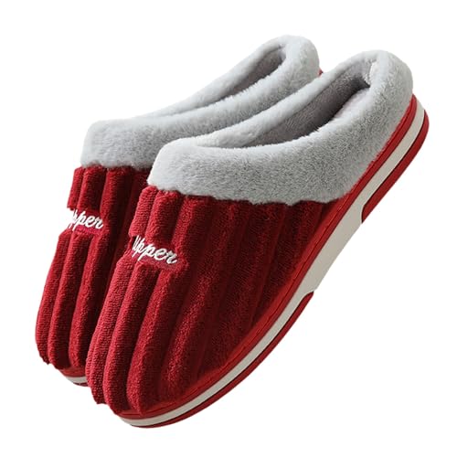 HEONSATI Scuff Hausschuhe Damen, Winter Warme Plüsch Schuh Leichte rutschfeste Pantoffeln Niedliche Flauschige Pantoffeln Trendiger Unisex Urlaub Slipper Plus Samt Retro Plüschhausschuh HEONSATI Scuff Hausschuhe Damen, Winter Warme Plüsch Schuh Leichte rutschfeste Pantoffeln Niedliche Flauschige Pantoffeln Trendiger Unisex Urlaub Slipper Plus Samt Retro Plüschhausschuh von HEONSATI