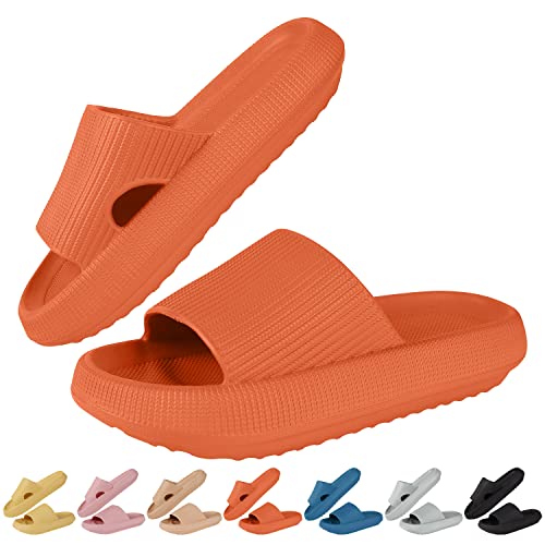 HEPODA Badelatschen Herren Damen Schlappen Cozislides Badeschlappen Cozy Slides Hausschuhe Sommer Badeschuhe Rutschfeste Wolken Slipper Schlappi Wolken Schuhe von HEPODA