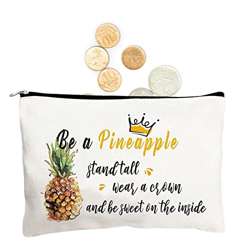 Leinen Geldbörse - Leinwand Make-up Tasche | Canvas Münze Geld Taschen Wärmeübertragung Stoff Reißverschluss Boho Kosmetiktasche für Mädchen Hepvet, 2, 1 von HEPVET