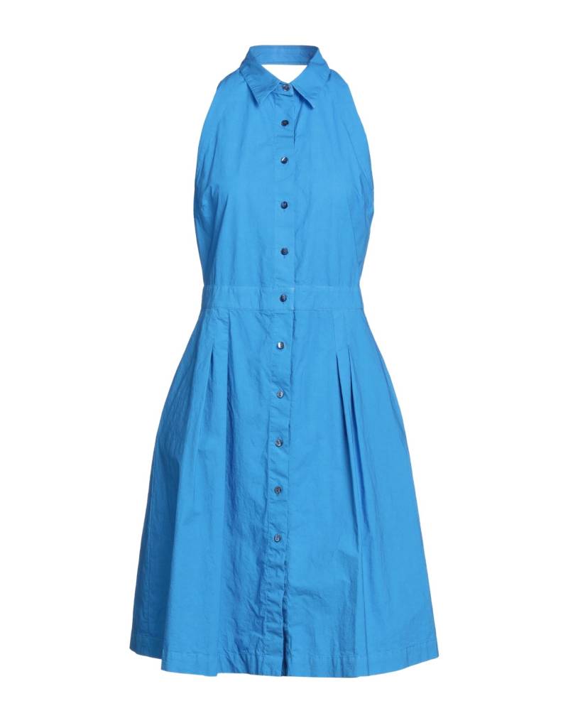 HER SHIRT HER DRESS Midi-kleid Damen Azurblau von HER SHIRT HER DRESS
