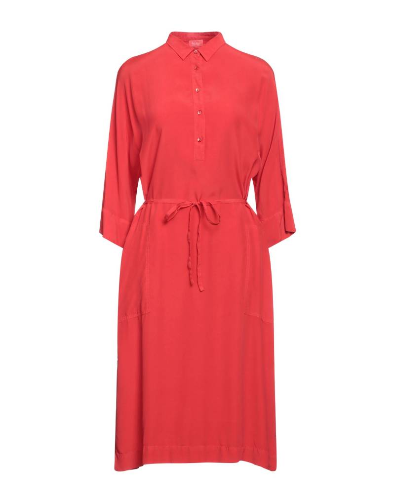 HER SHIRT HER DRESS Midi-kleid Damen Rot von HER SHIRT HER DRESS