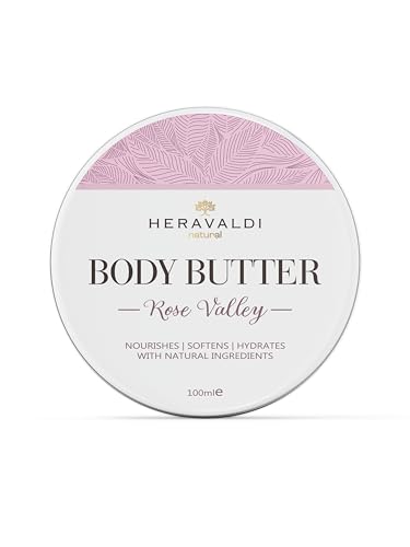 HERAVALDI ROSE VALLEY Körperbutter - 100% natürliche Inhaltsstoffe für eine hydratisierte und weiche Haut, mit Damaszener-Rose, Sheabutter und Arganöl - alle Hauttypen von HERAVALDI