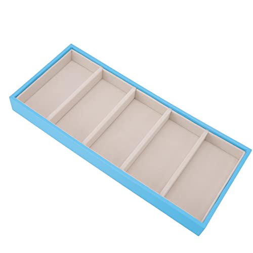 Brille Gehäuse, 5 Gitterbrillen Gehäuse Multifunktionsraum Sparen 5 Schlitz Sonnenbrille Halter Aufbewahrungsbox Schmuckschachtel Schutzschütze für die Sammlung (Hellblau) von HERCHR