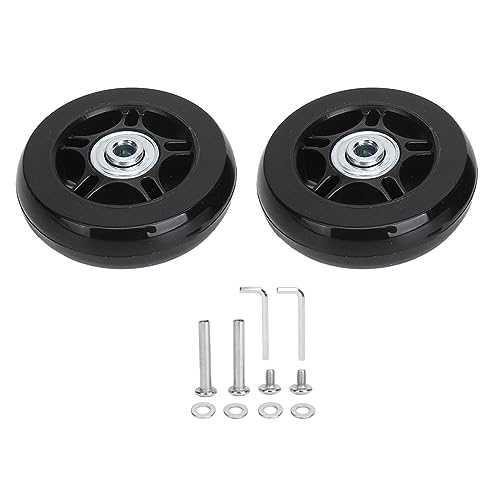 HERCHR 2pcs Gepäckräder Ersatz Kits Roller Koffer RäderGepäck Fluggesellschaften Fahrtransport Traggeschwindigkeit Caster Gummi Rolling Caster Repair Kits (70 * 19) von HERCHR