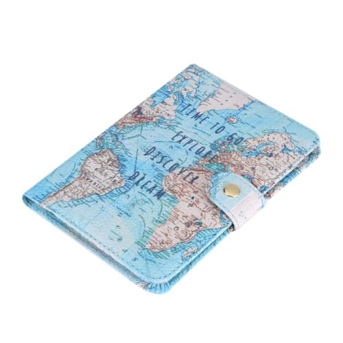 PU Leder Passport Holder, Passport Holder Cover Case Travel Wallet Card Case Card Case [Map]. von HERCHR