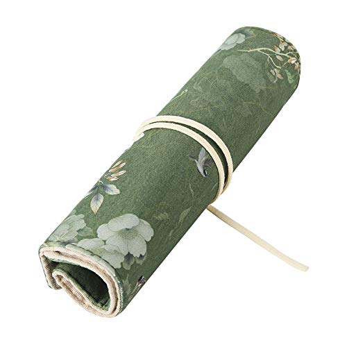 Pen Bag, Chinese Ancient Retro Style Large Capacity Pen Bag Foldable Antiquities Pencil StorageBag for Office Stationery Organizer (3) von HERCHR