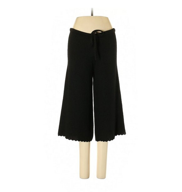 Nellik Vintage Schwarz Strick Aplaca Lounge Hose Gr Xs/S von HERCoutureResale