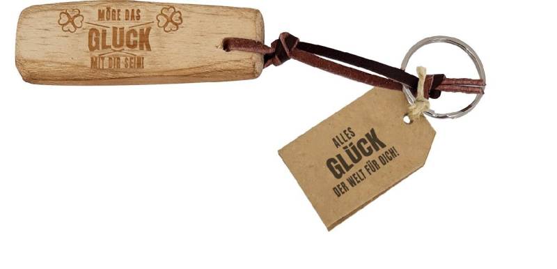 HERGO Creation Schlüsselanhänger Schlüsselanhänger - "Möge das Glück mit Dir sein!" von HERGO Creation