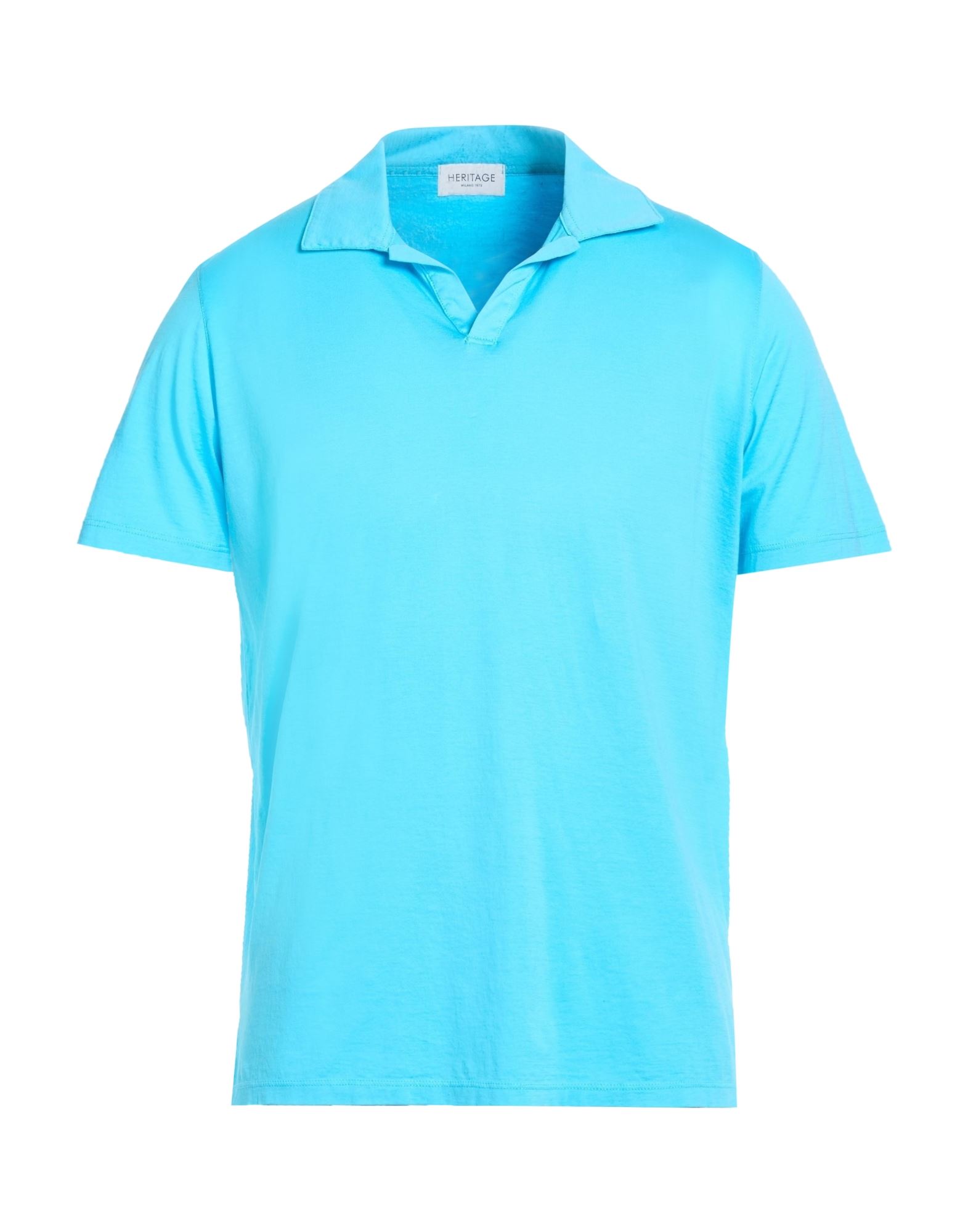HERITAGE Poloshirt Herren Azurblau von HERITAGE