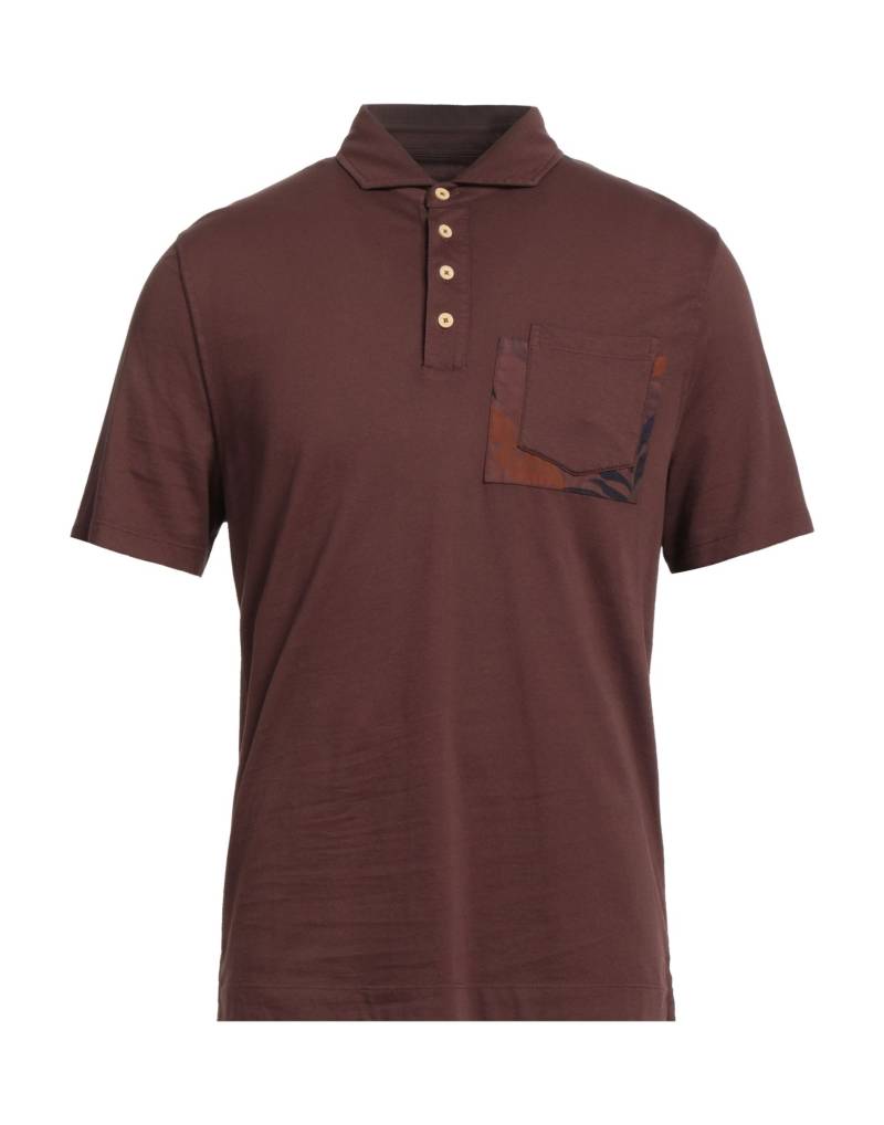 HERITAGE Poloshirt Herren Braun von HERITAGE