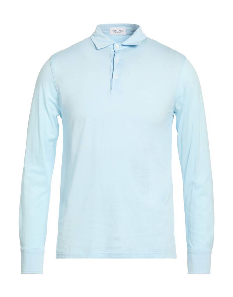 HERITAGE Poloshirt Herren Himmelblau von HERITAGE