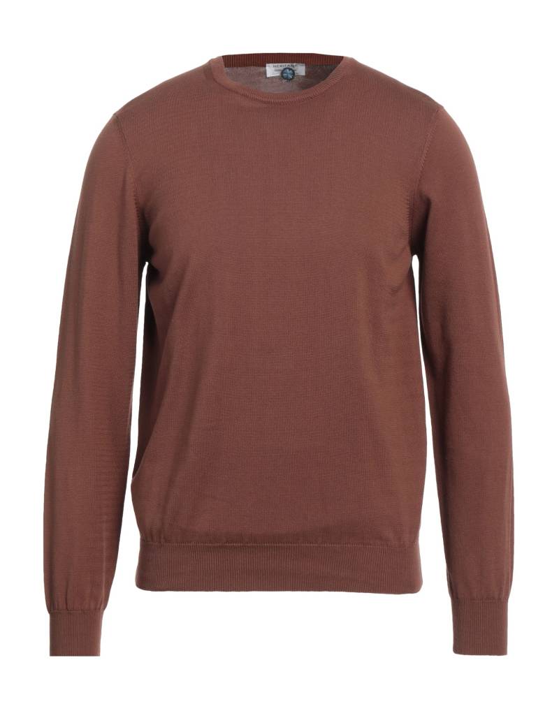HERITAGE Pullover Herren Braun von HERITAGE