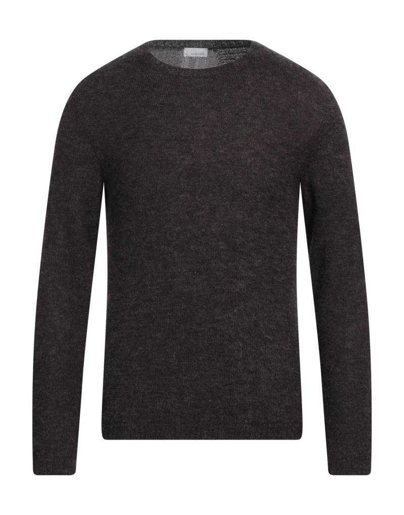 HERITAGE Pullover Herren Dunkelbraun von HERITAGE