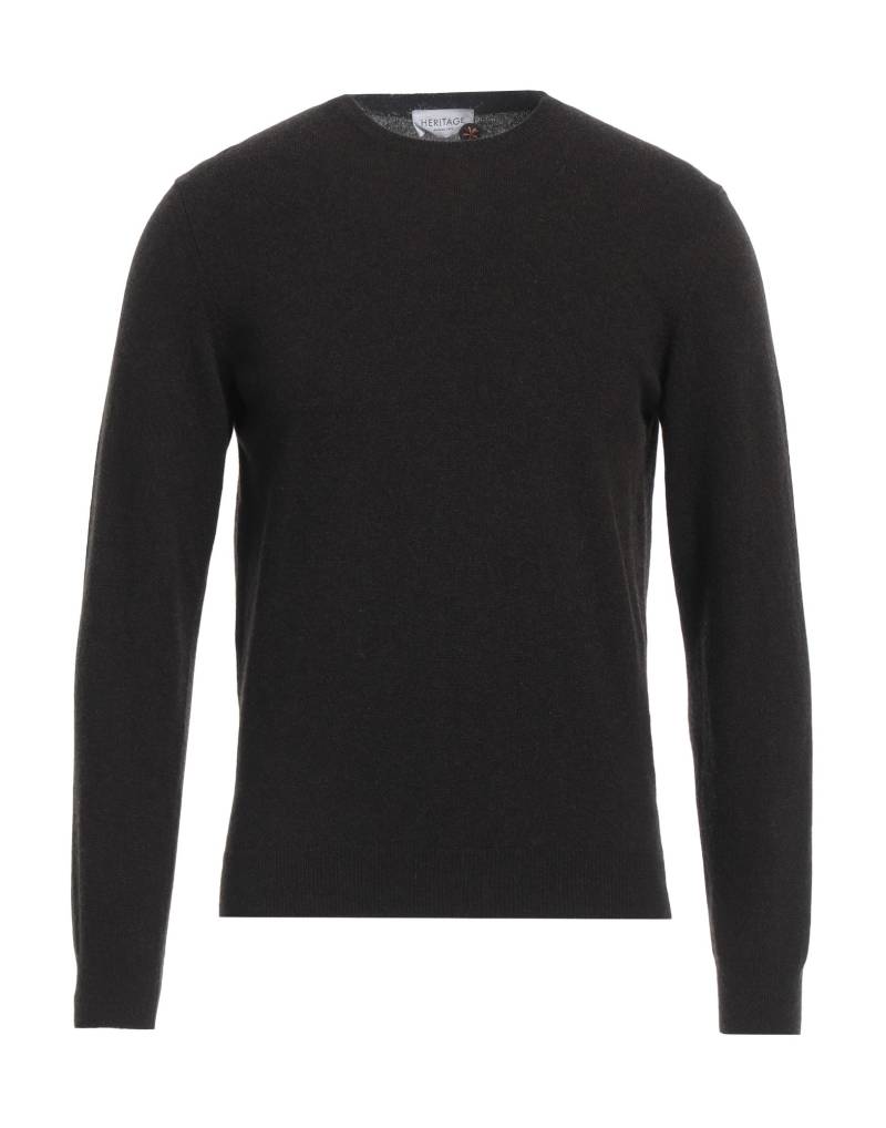 HERITAGE Pullover Herren Dunkelbraun von HERITAGE