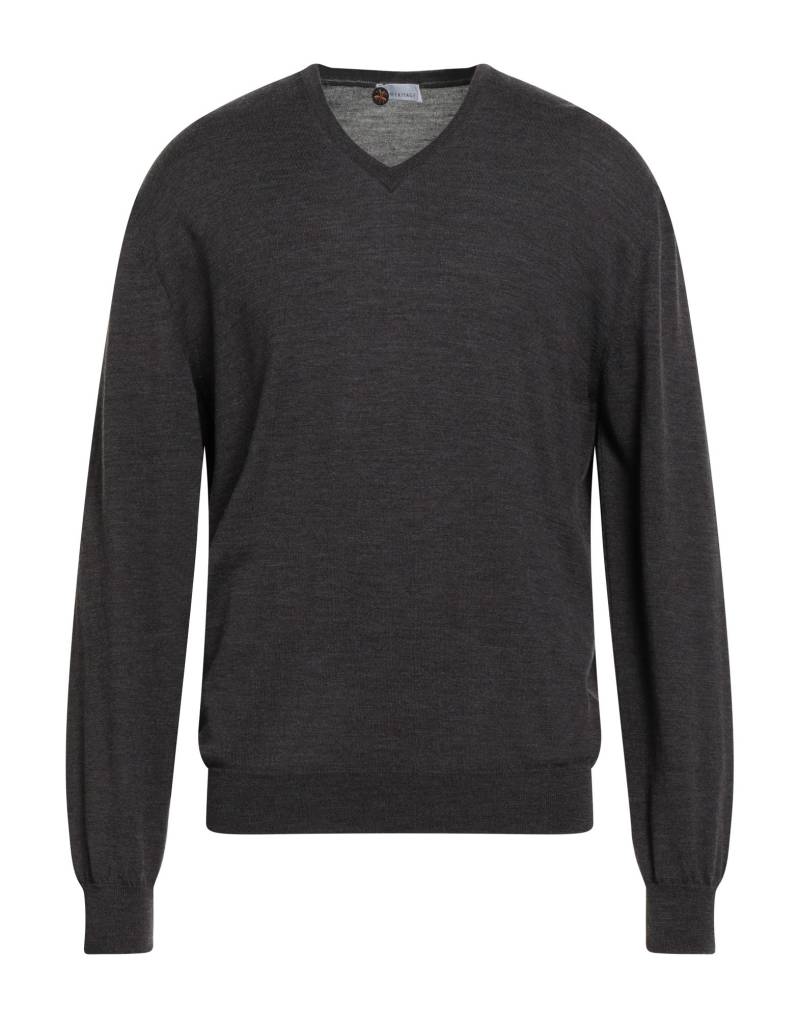 HERITAGE Pullover Herren Dunkelbraun von HERITAGE