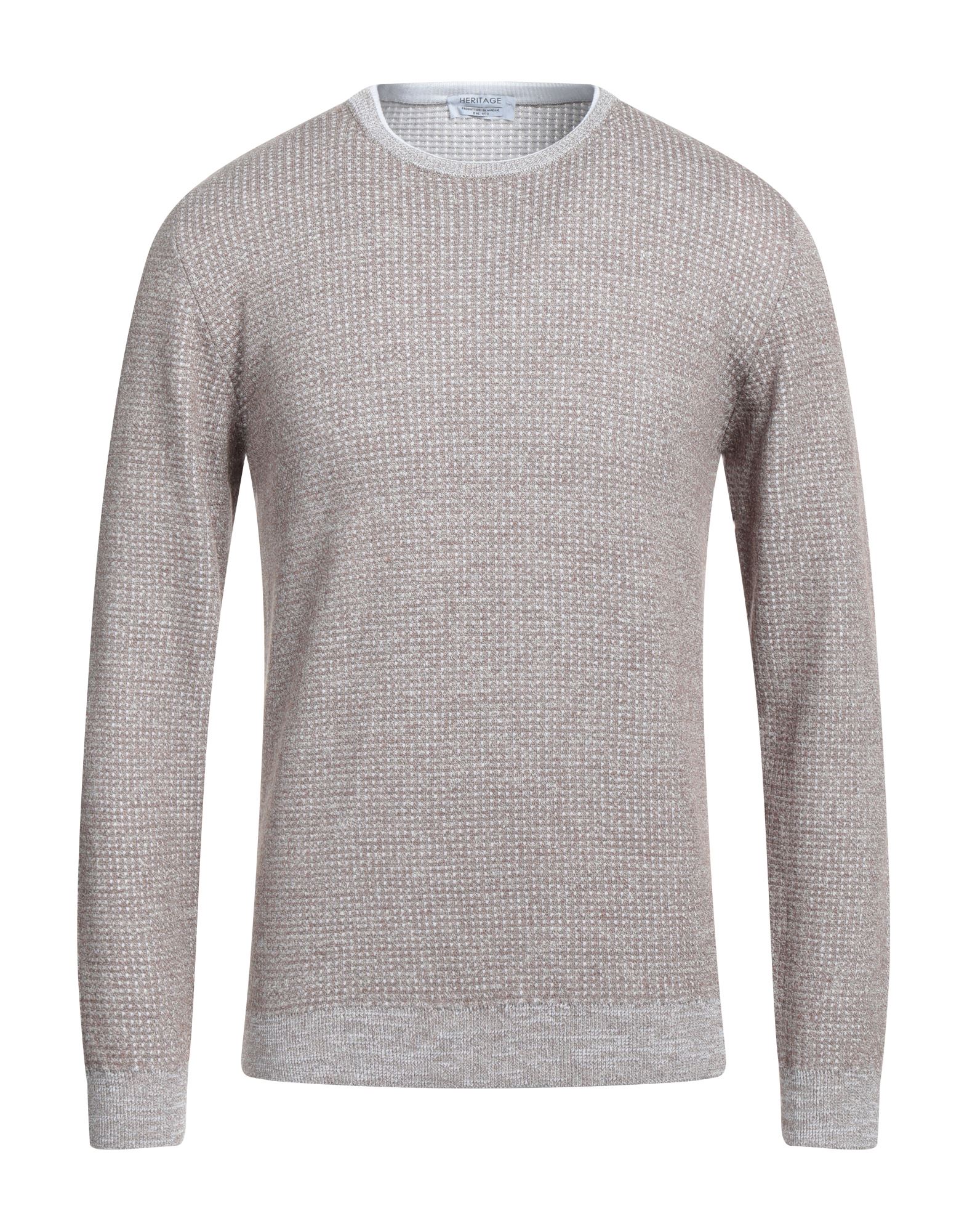 HERITAGE Pullover Herren Hellbraun von HERITAGE