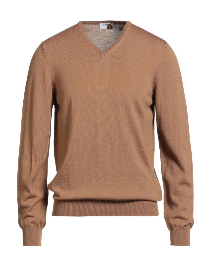 HERITAGE Pullover Herren Kamel von HERITAGE