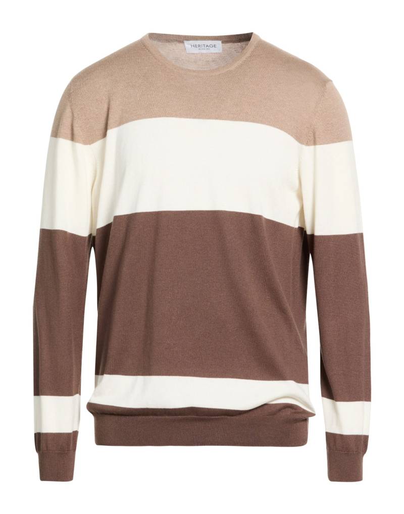 HERITAGE Pullover Herren Khaki von HERITAGE