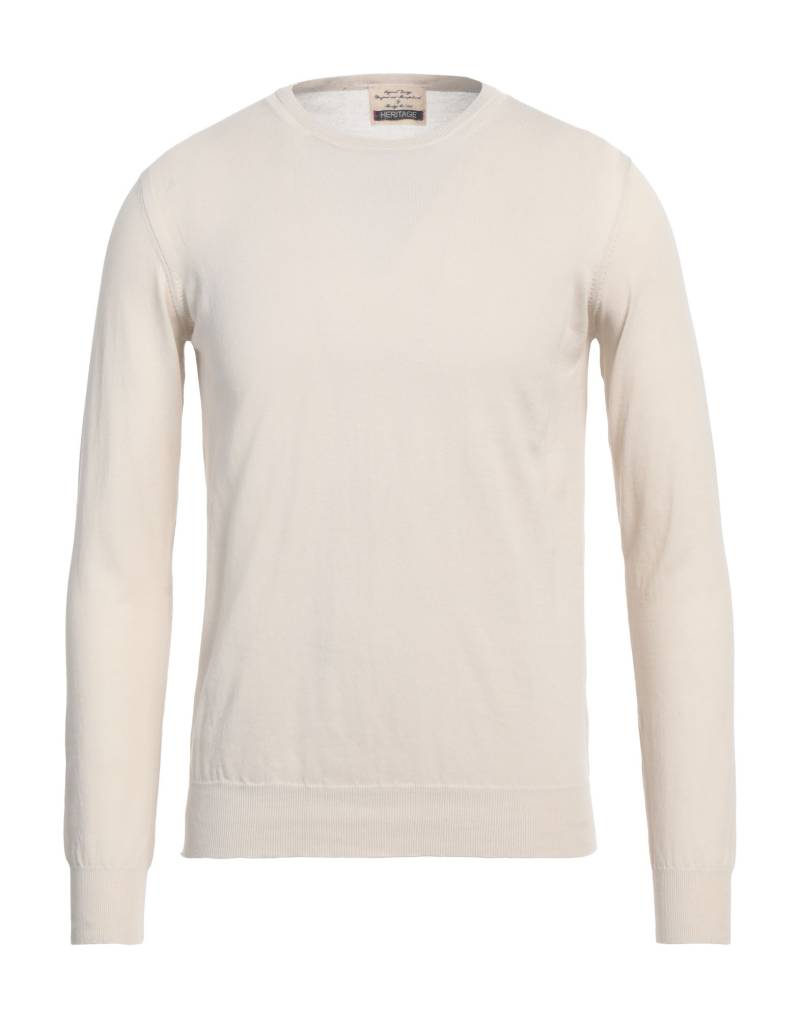HERITAGE Pullover Herren Off white von HERITAGE