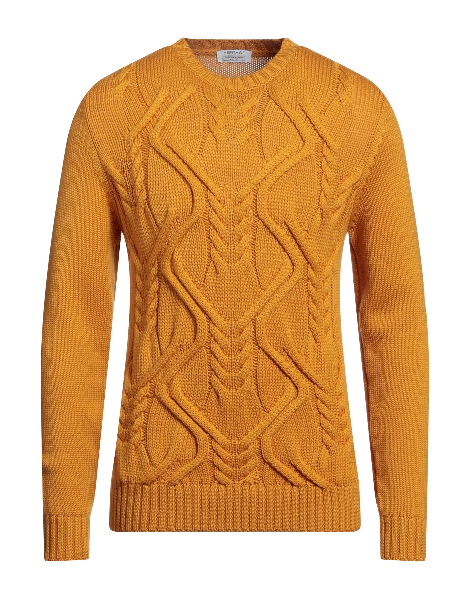 HERITAGE Pullover Herren Senf von HERITAGE