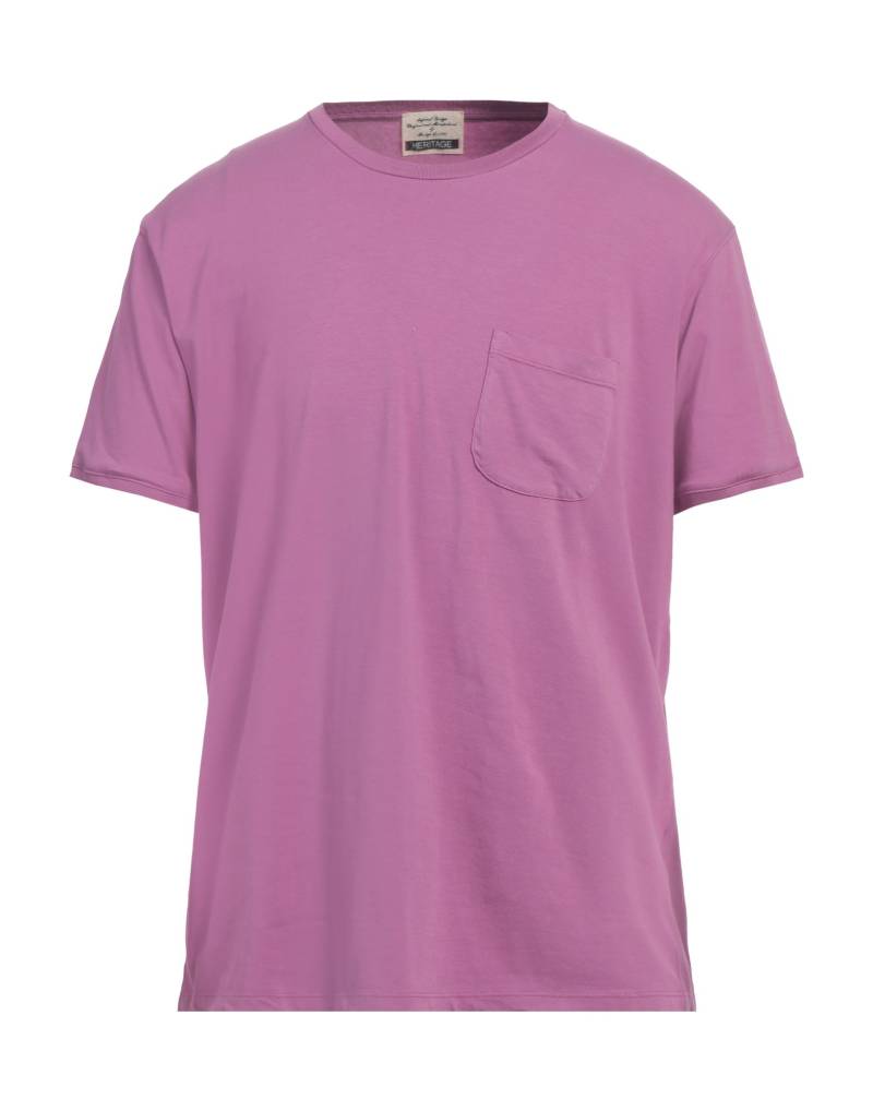HERITAGE T-shirts Herren Malve HERITAGE T-shirts Herren Malve von HERITAGE