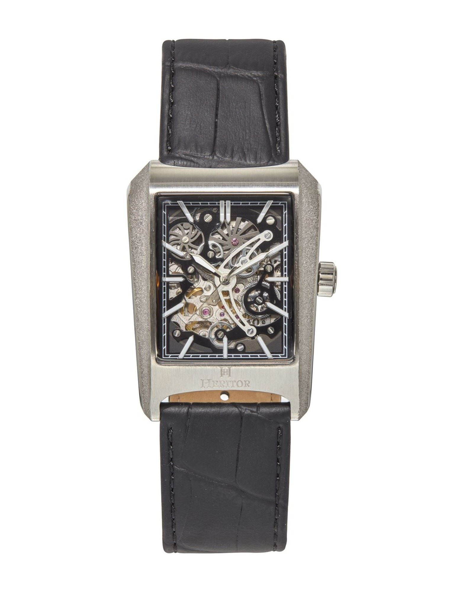 HERITOR AUTOMATIC WATCHES Armbanduhr Herren Silber von HERITOR AUTOMATIC WATCHES