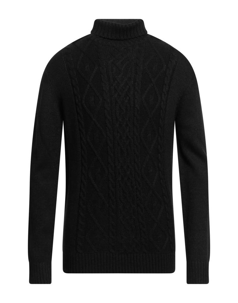 HERMAN & SONS Rollkragenpullover Herren Schwarz von HERMAN & SONS